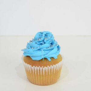 Classic blue cupcake