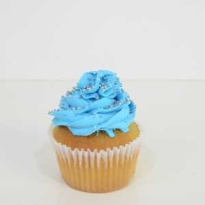 Classic blue cupcake