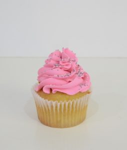 Classic pink cupcake