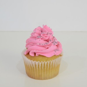 Classic pink cupcake