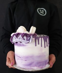 Lavendar watercolour cake