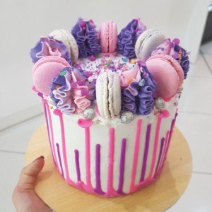 Girly jester cake