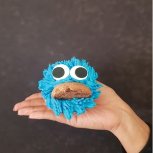 Cookie Monster cupcake