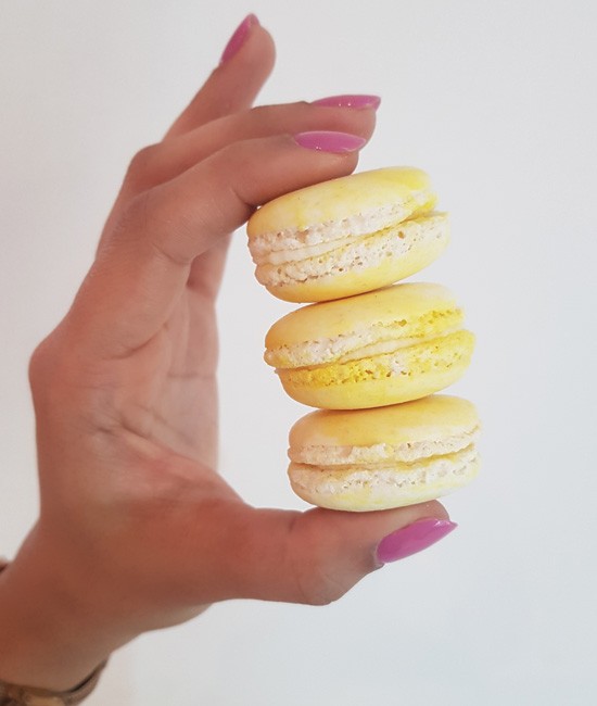 Passion fruit macaron
