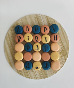Classic macaron arrangement