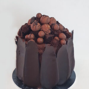 Chocolate volcano cake