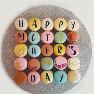 Mother's Day macaron arrangement