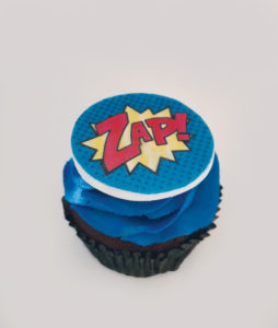 Custom edible print cupcake