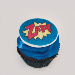 Custom edible print cupcake