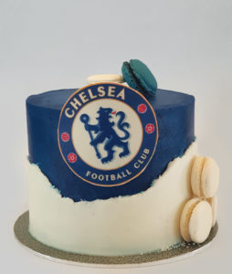 Chelsea-inspired cake