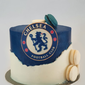 Chelsea-inspired cake