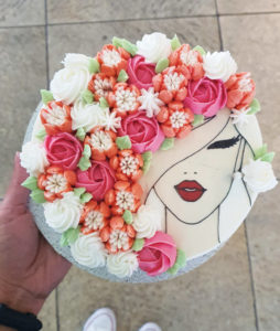 Floral beauty cake