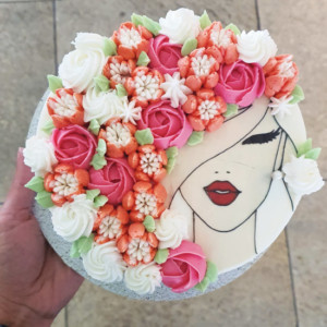 Floral beauty cake