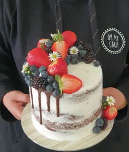 For the love of berries cake