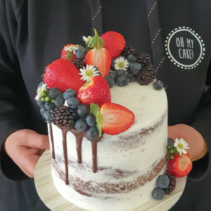 For the love of berries cake