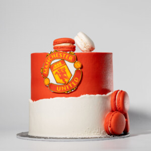 Manchester United Inspired Cake scaled | Image | Oh My Cake | Bakery in Fourways South Africa | Cakes | Macarons | Cupcakes