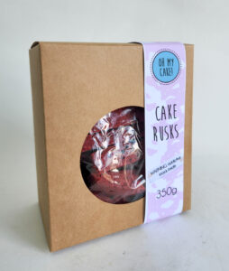red velvet rusk box | Image | Oh My Cake | Bakery in Fourways South Africa | Cakes | Macarons | Cupcakes