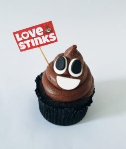 Love stinks cupcake