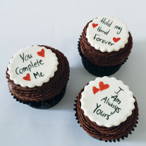 Personalised Message Cupcake