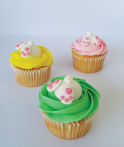 Burrowing bunny cupcake