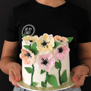For the love of blossoms cake