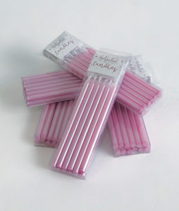 Tall Pink Candles