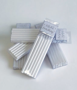 Tall pearl candles