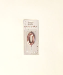 0 Rose gold candle