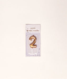 2 gold candle