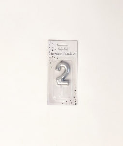 2 silver candle