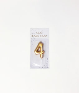 4 gold candle