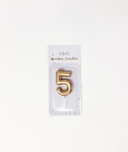 5 gold candle