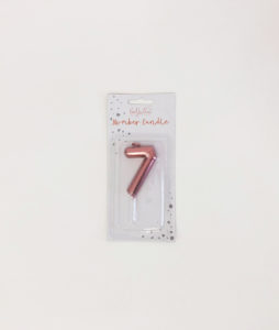 7 rose gold candle