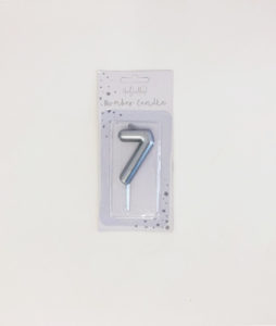 7 silver candle