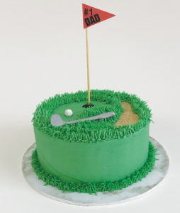 Golfer dad cake