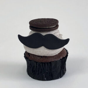 Manly moustache cupcake