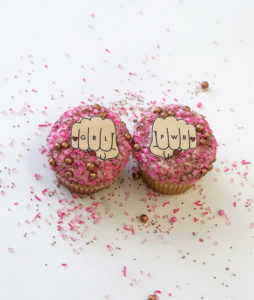 grl pwr fist cupcake