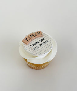 Scrabble Letters Cupcake