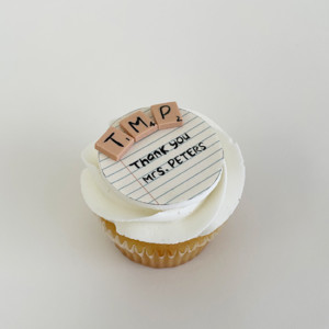 Scrabble Letters Cupcake
