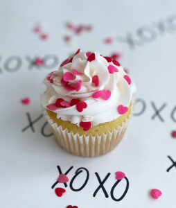 classic valentine's cupcake