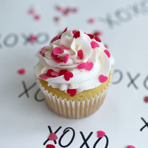 classic valentine's cupcake