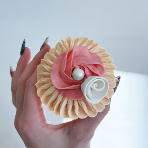 Dusty Rose Cupcake