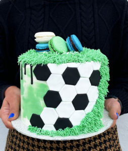 Soccer-Inspired Cake