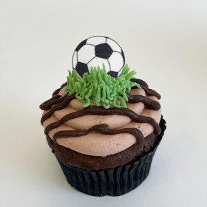 Soccer-Inspired Cupcake
