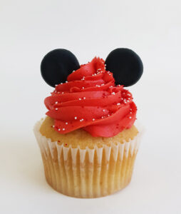 Mickey Mouse-Inspired Cupcake