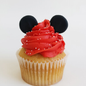 Mickey Mouse-Inspired Cupcake