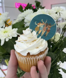 Glittery Women's Day Cupcake