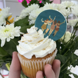 Glittery Women's Day Cupcake
