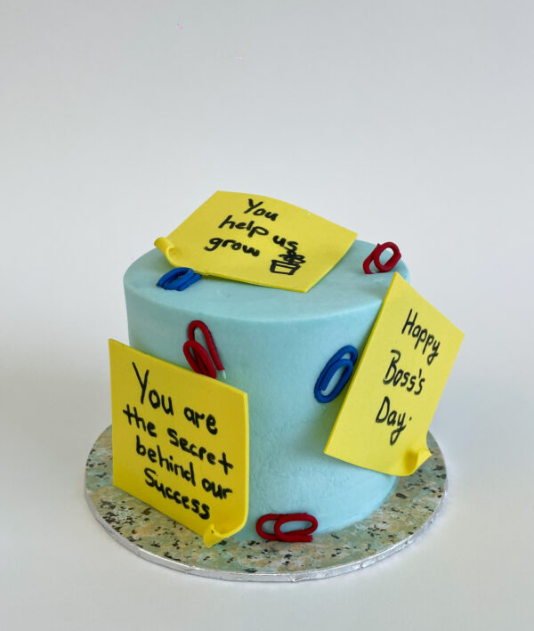 Post It Notes Cake For Boss Day