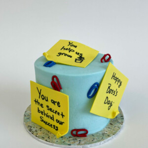 Post It Notes Cake For Boss Day
